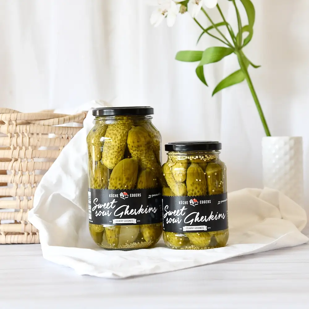 Küche Eggers Sweet sour gherkins